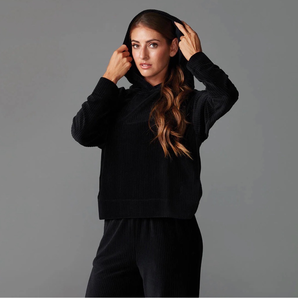 Tavi Brushed Rib Pullover Hoodie